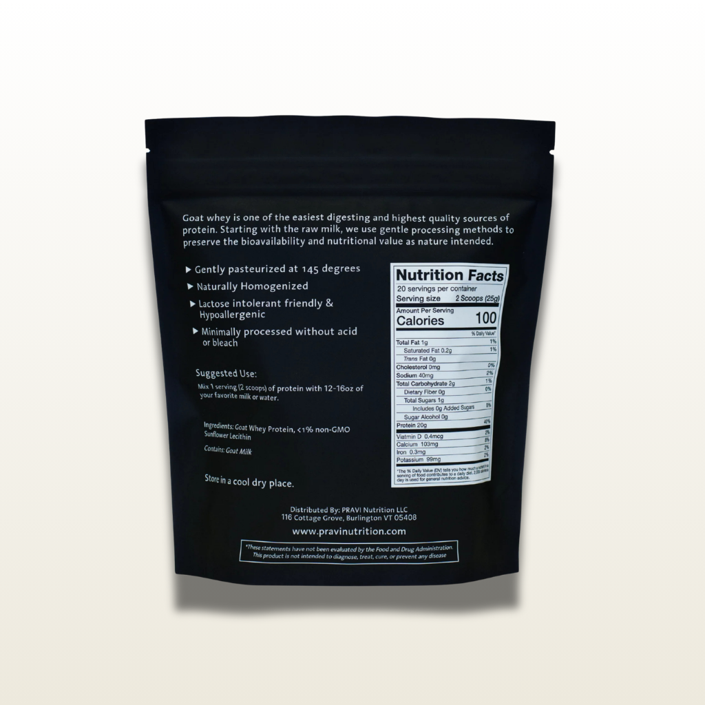 Protéine Whey de Chèvre Nature