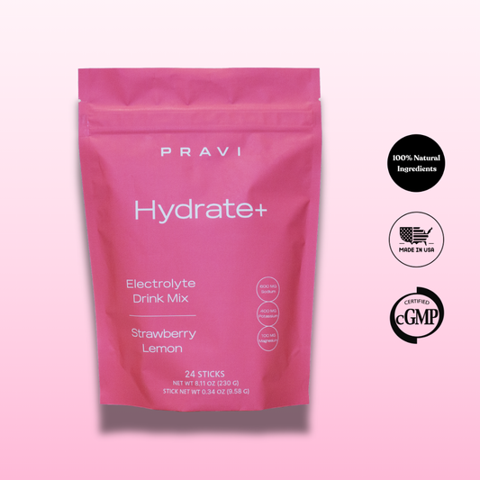 Boisson Électrolytes en Poudre Hydrate+ Fraise Citron