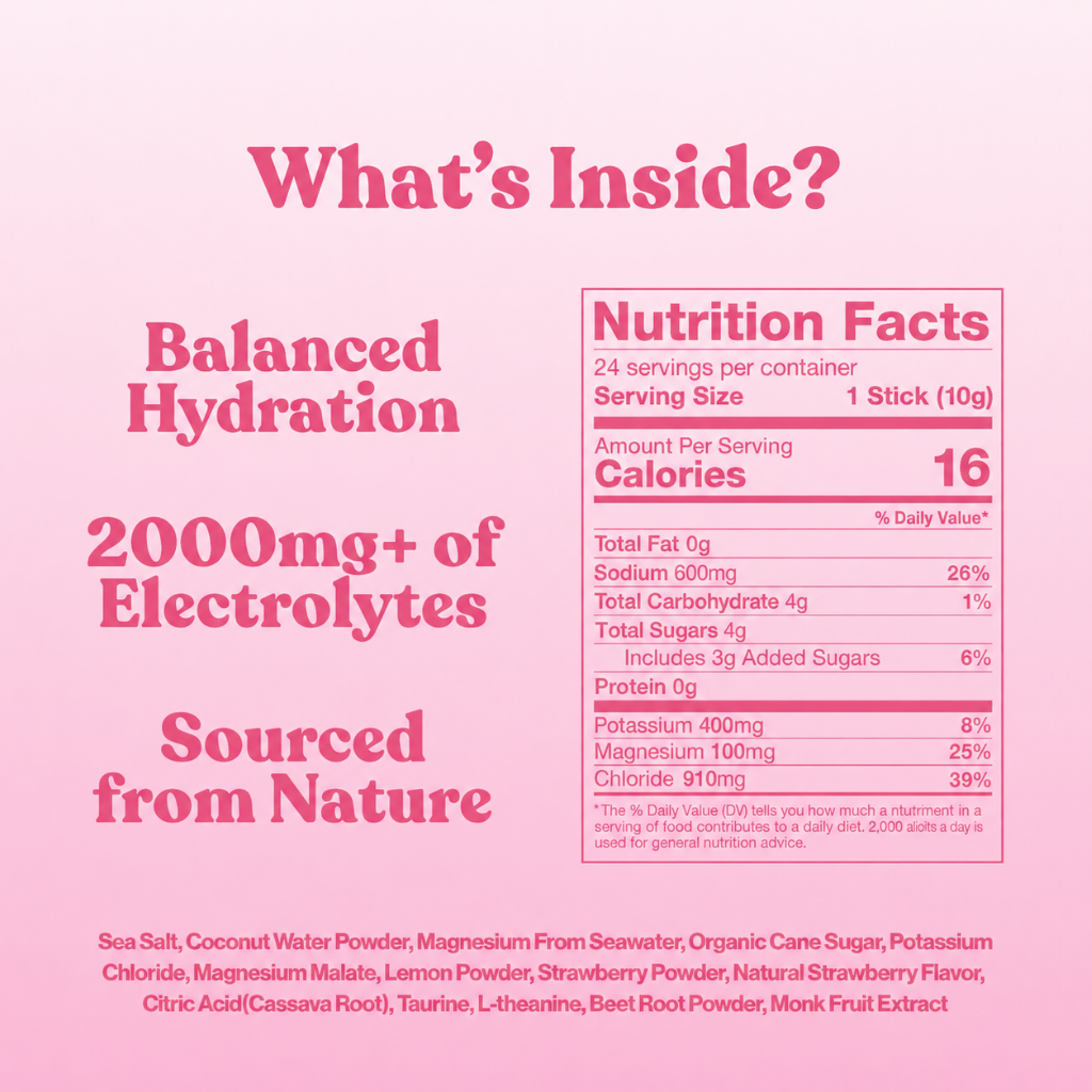 Hydrate+ Electrolyte Drink Mix