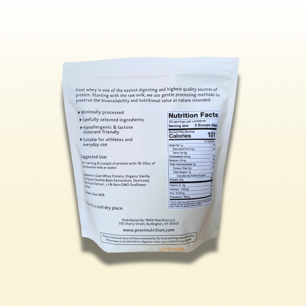 Vanilla Goat Whey Protein