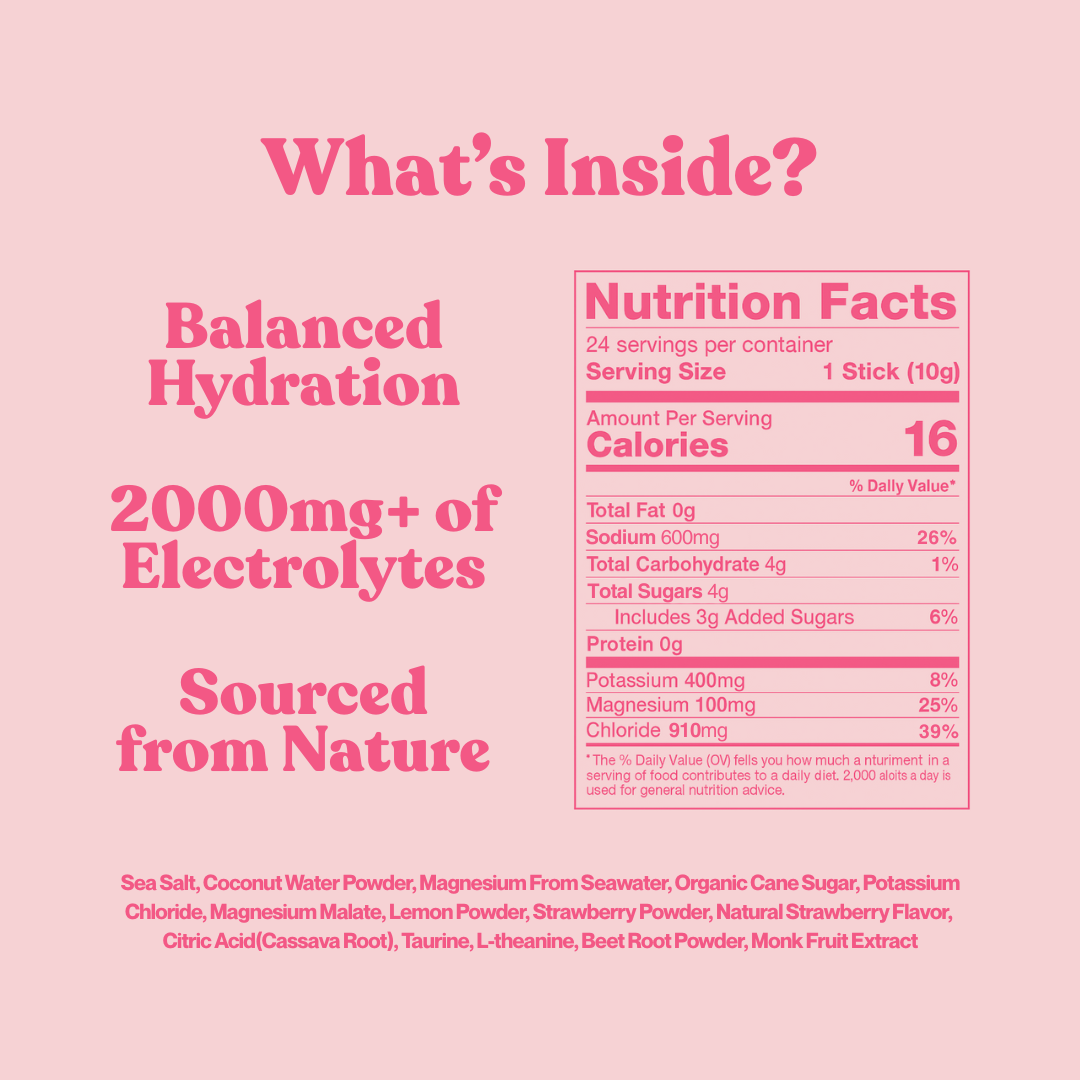 Hydrate+ Electrolyte Drink Mix