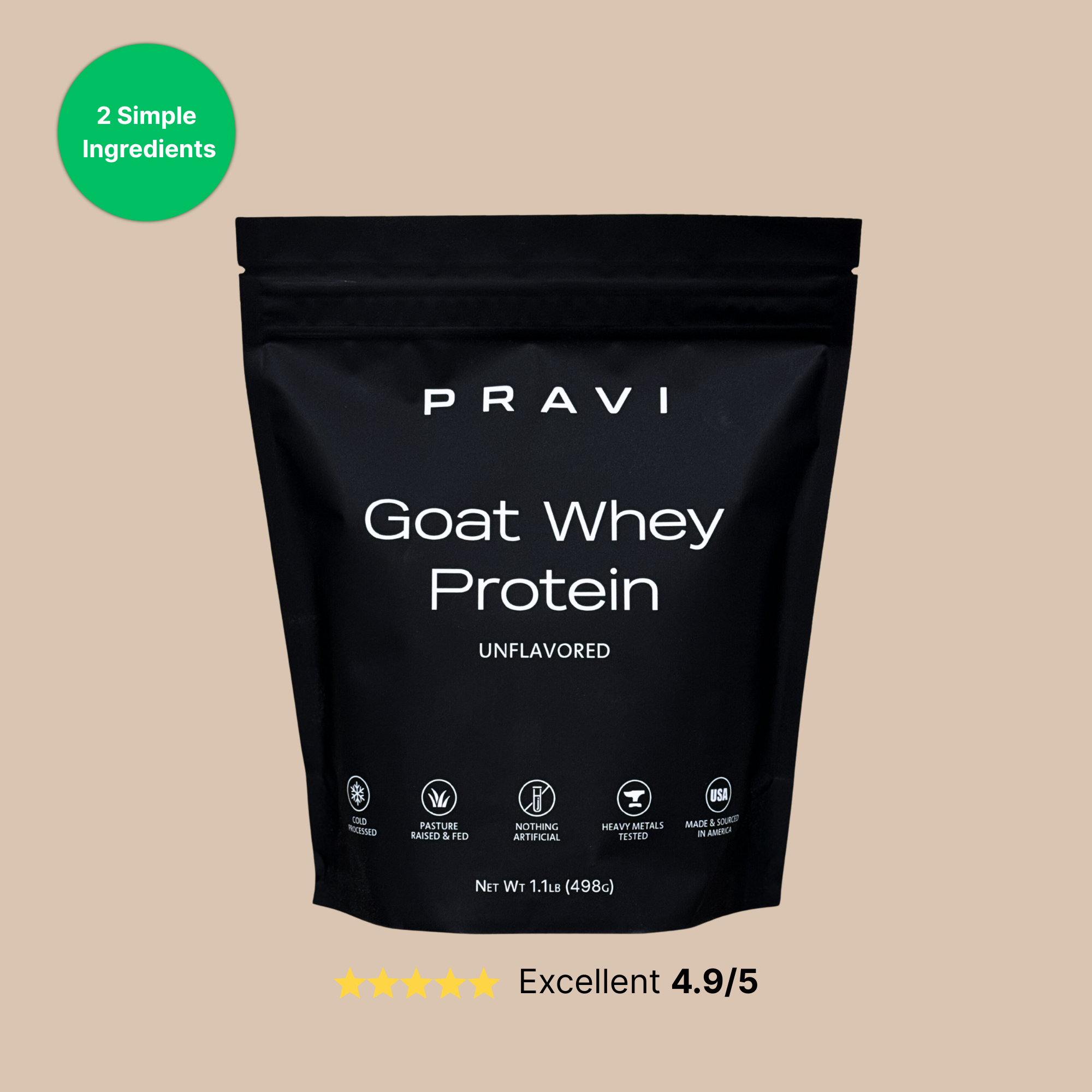Unflavored Goat Whey Protein