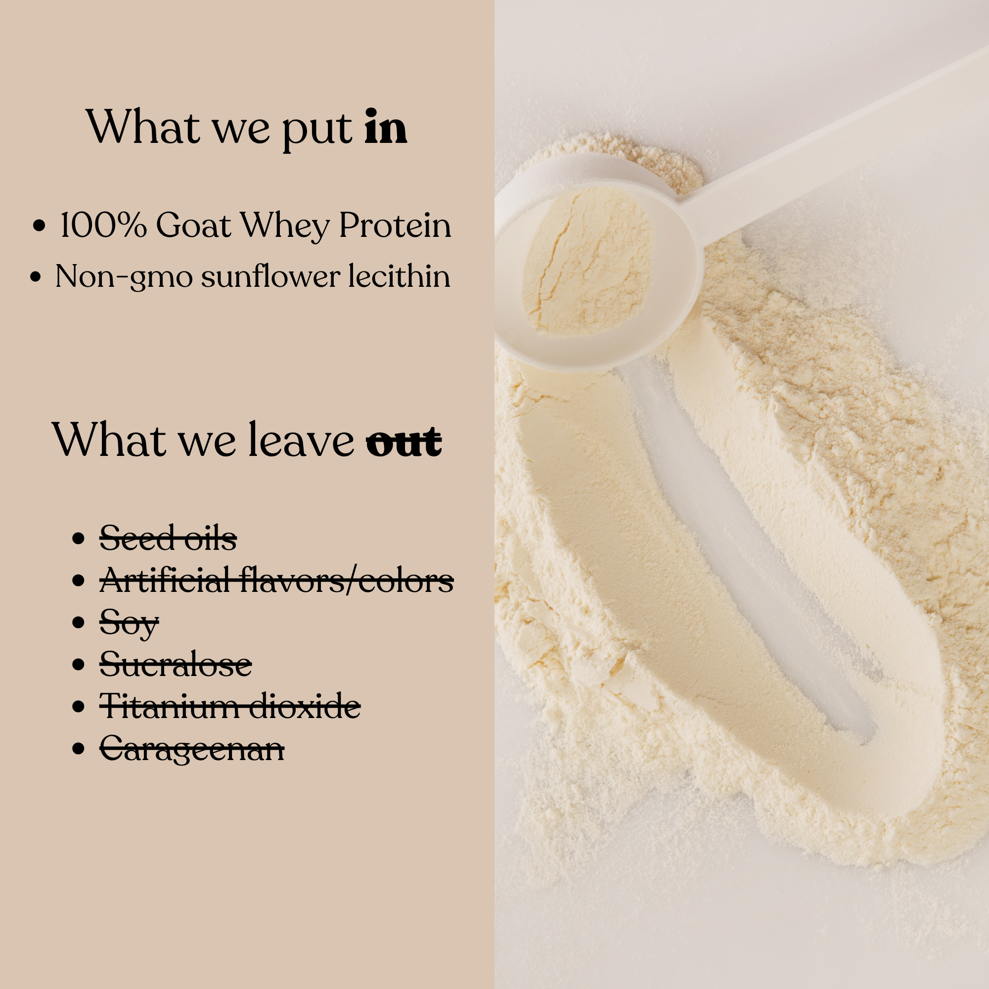 Unflavored Goat Whey Protein