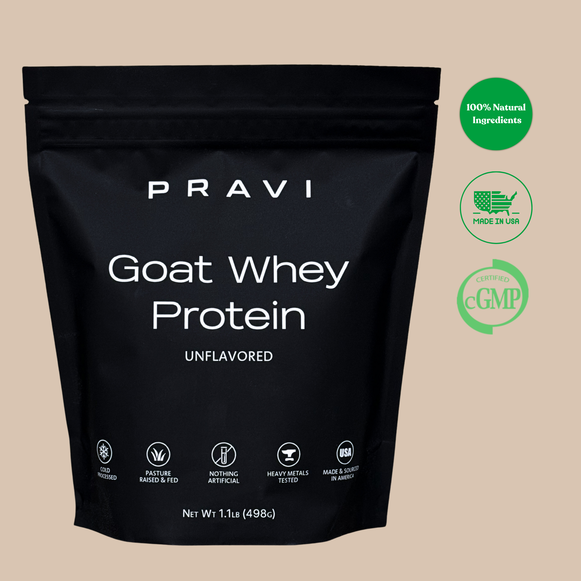 Unflavored Goat Whey Protein