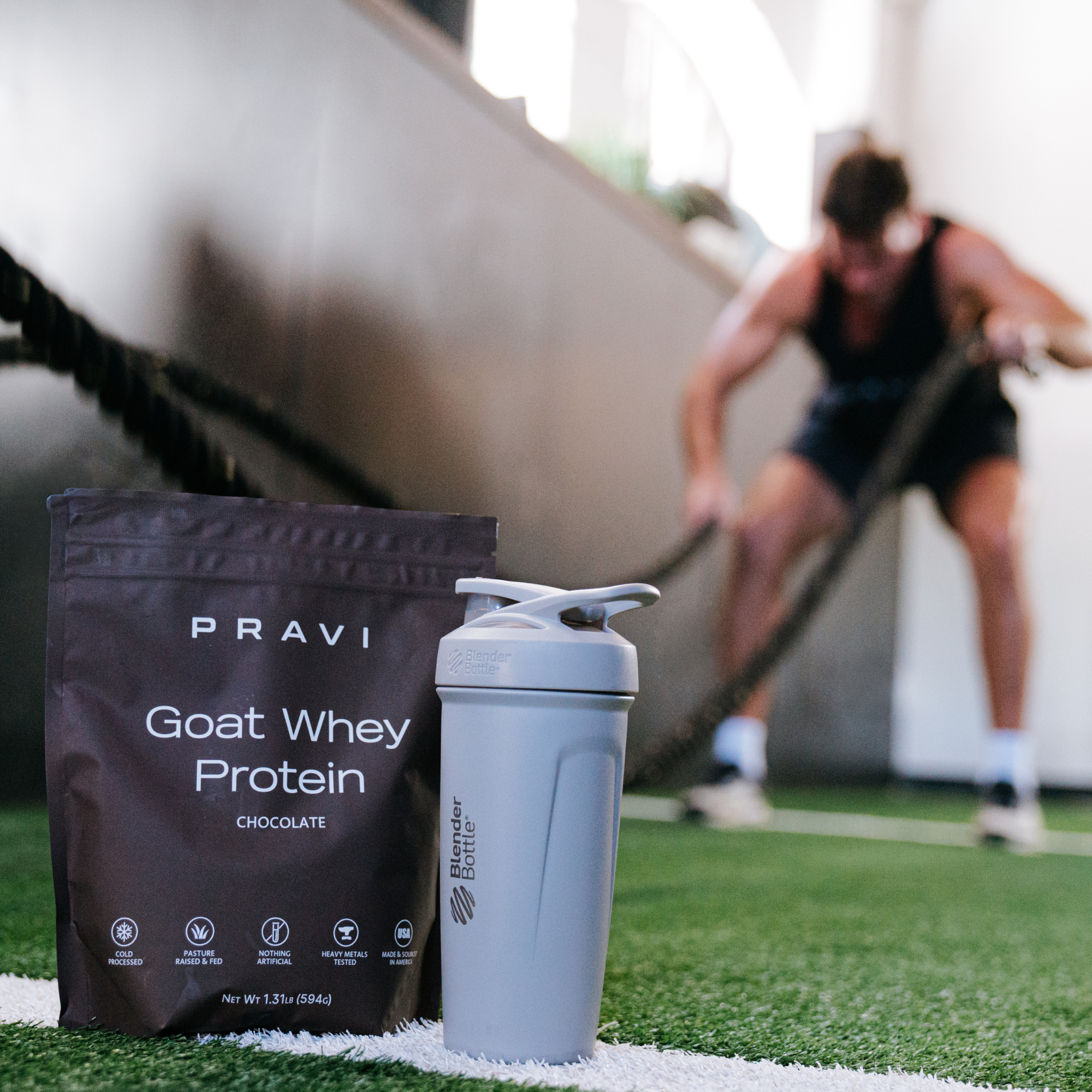 PRAVI Chocolate Goat Whey Protein Gym Training, Athlete 