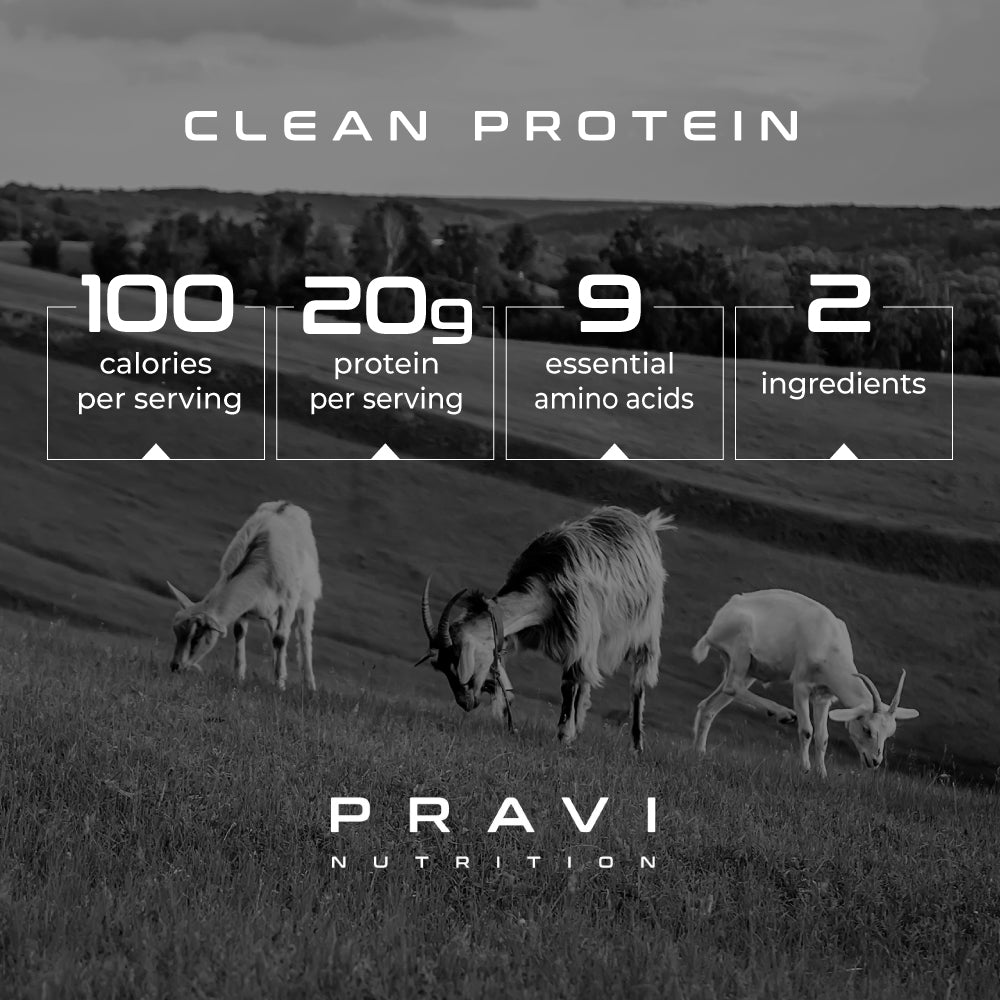 PRAVI Unflavored Goat Whey 20g of Protein per serving