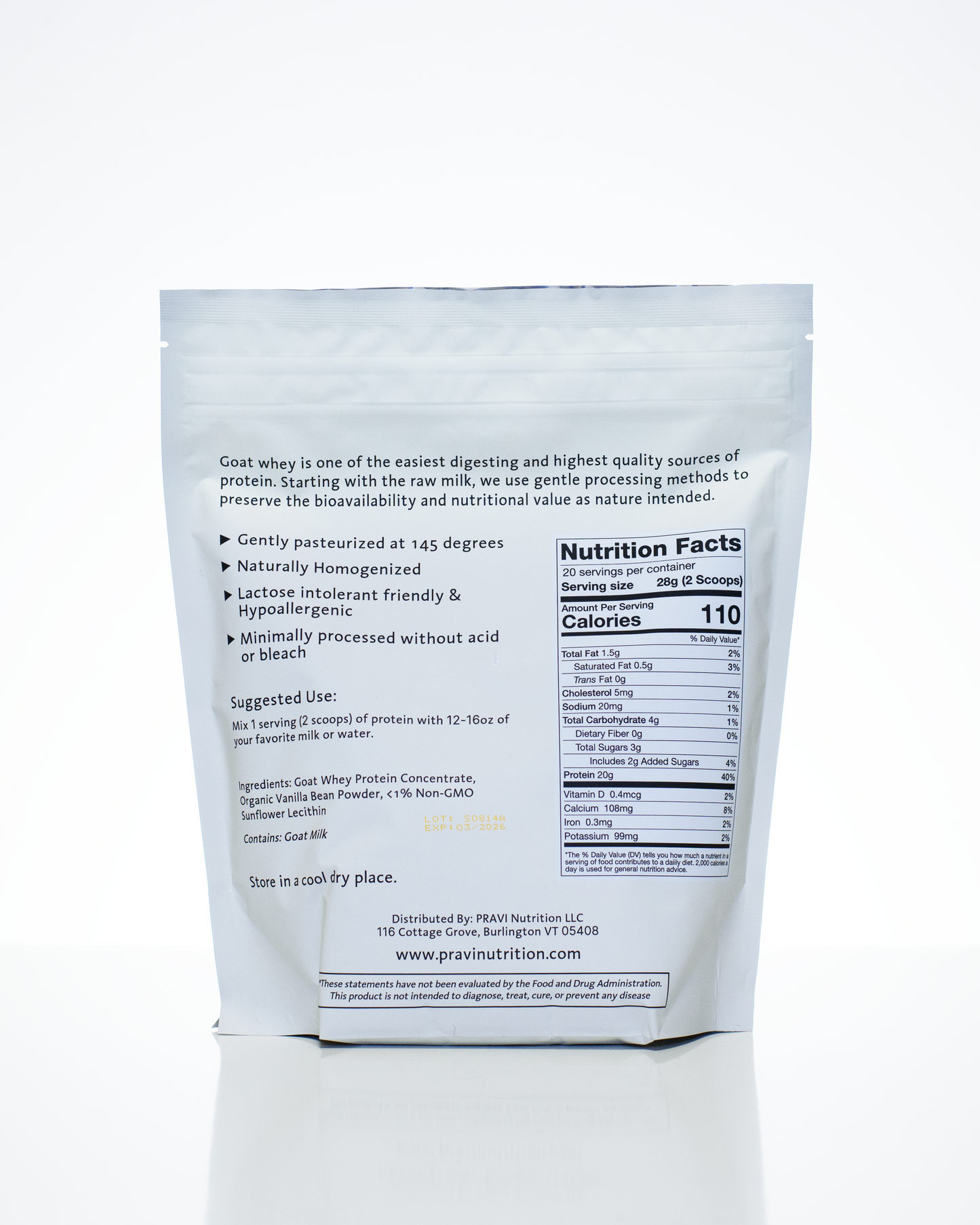 Vanilla Goat Whey Protein